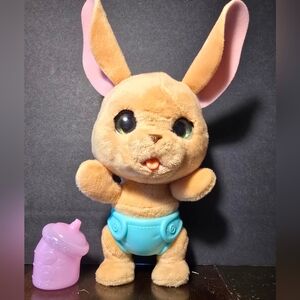 FurReal Baby Kangaroo Interactive Talking Plush WORKING Hasbro Kids Toy